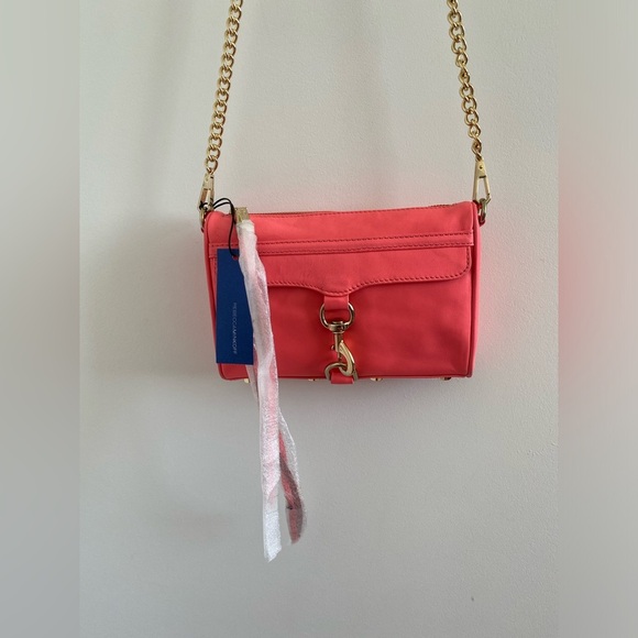 Rebecca Minkoff Mini Mac In Watermelon New With Tag - Picture 2 of 11